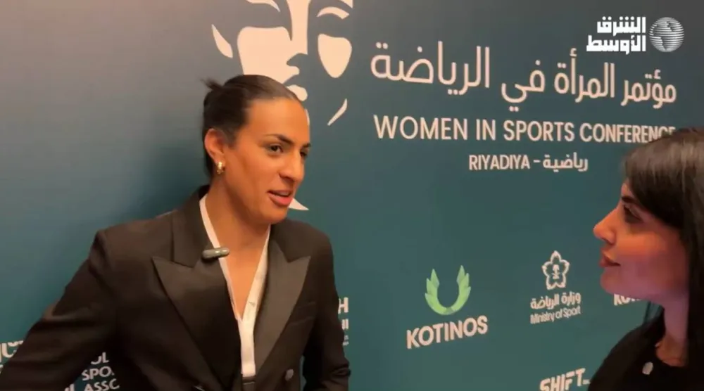 إيمان خليف في حديثها لـ«الشرق الأوسط» (الشرق الأوسط) 