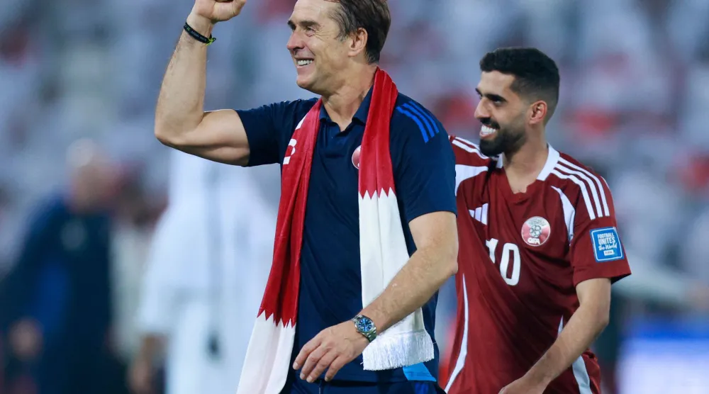 الإسباني يولن لوبتيغي مدرب منتخب قطر (أ.ف.ب)