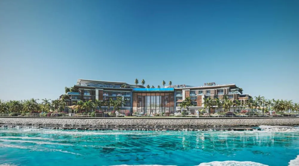 نموذج لمشروع نادي «كينونة» الشاطئي في ينبع من تطوير شركة «بهيج» التابعة لـ«أسفار»... (الشرق الأوسط)