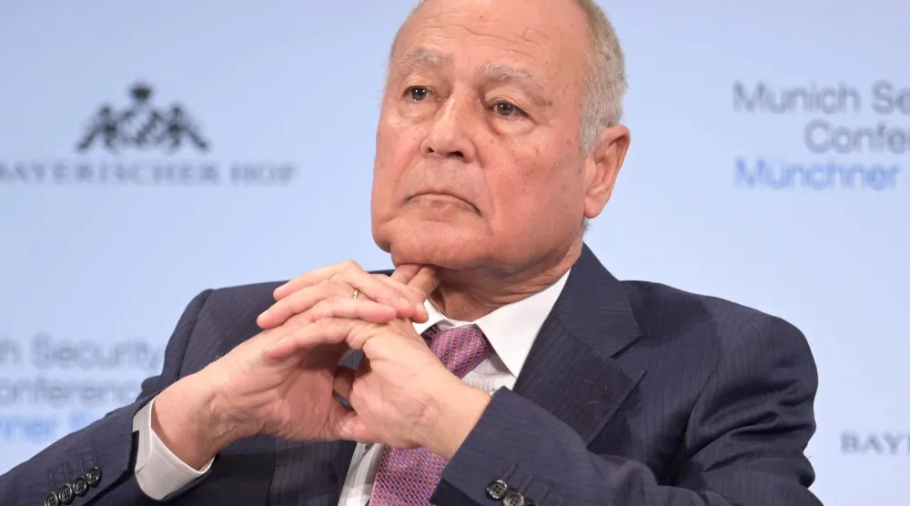 الأمين العام لجامعة الدول العربية أحمد أبو الغيط (د.ب.أ)