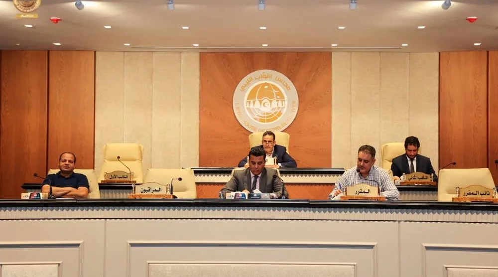 جلسة سابقة لاجتماع مجلس النواب الليبي برئاسة النويري ودومة في غياب صالح (مجلس النواب)