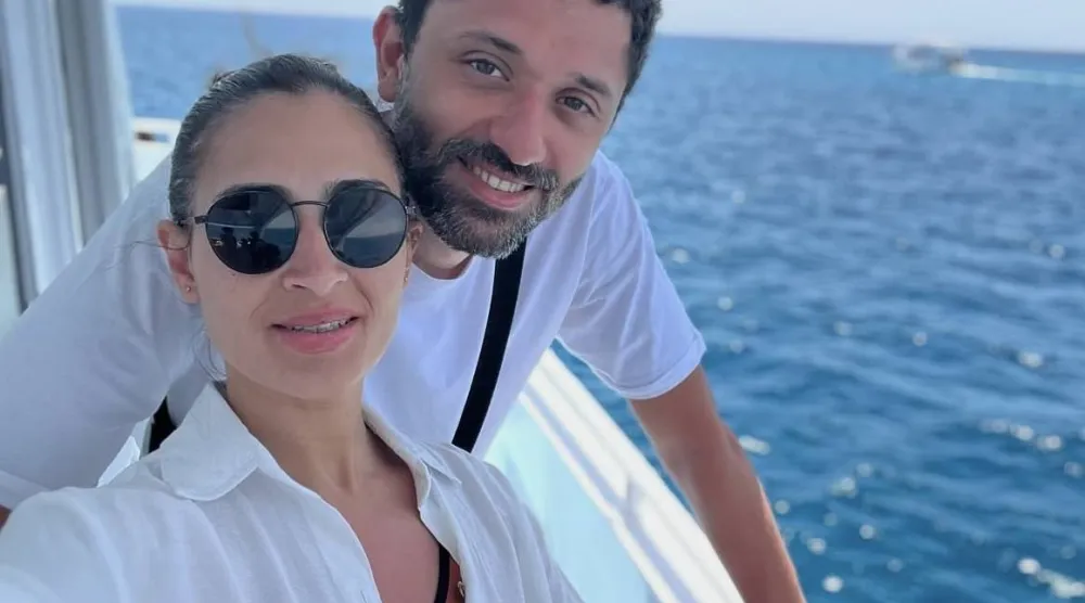 كريم محمود عبد العزيز وآن رفاعي (حسابها على موقع إنستغرام)
