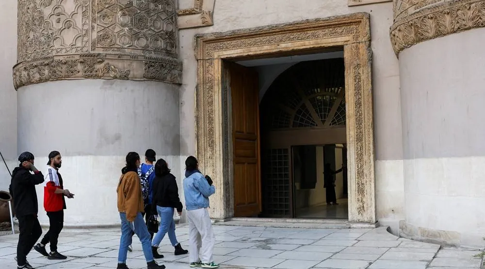 People visit the National Museum of Damascus after it reopened, a month after the ousting of Syrian President Bashar al-Assad, in Damascus, Syria, January 9, 2025. (Reuters)