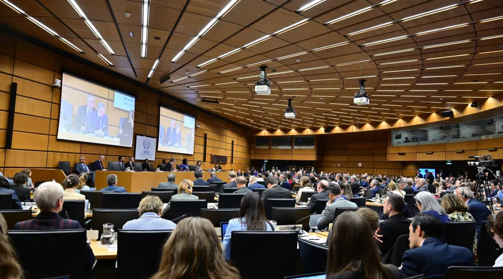 صورة نشرتها الوكالة الدولية للطاقة الذرية من جلسة سابقة لمجلس المحافظين في فيينا 