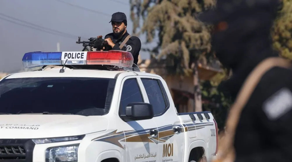 عناصر قوى الأمن الداخلي خلال حملات سابقة في مناطق الساحل غرب سوريا (الداخلية السورية)