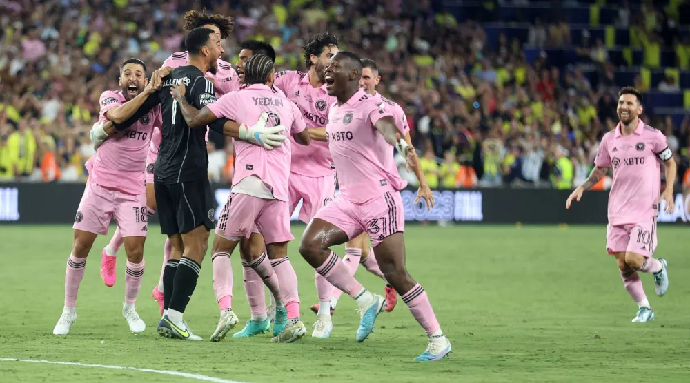 فريق انتر ميامي في الدوري الأميركي (رويترز).