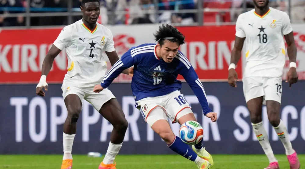 اليابان هزمت غانا في تويوتا (أ.ب)