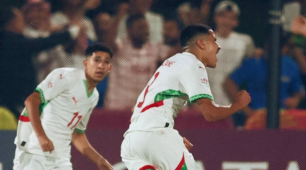 فرحة مغربيه بهدف التعادل (الشرق الأوسط)