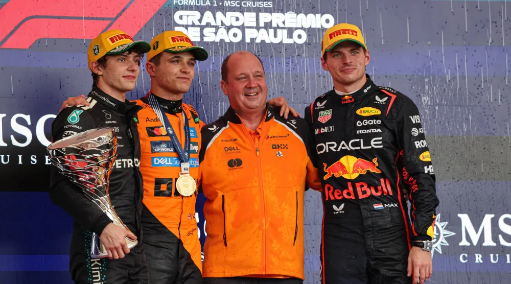 البريطاني لاندو نوريس والهولندي ماكس فيرستابن مرشحان للفوز بلقب بطولة العالم (د.ب.أ)