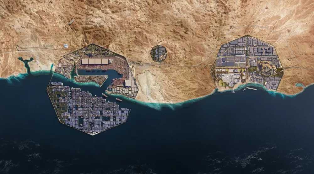 صورة جوية لـ«أوكساجون» (موقعها الإلكتروني)