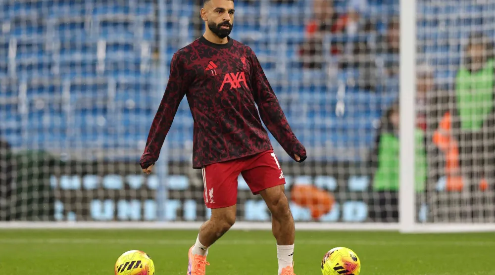 محمد صلاح نجم ليفربول وقائد منتخب مصر (أ.ف.ب)