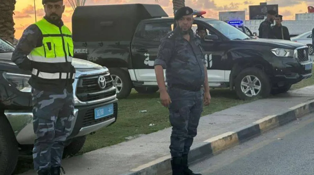 عناصر أمنية ليبية في تمركز أمني بالعاصمة طرابلس (وزارة الداخلية)