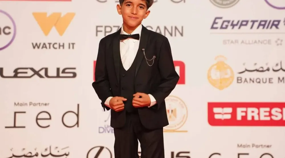 الطفل هادي بطل الفيلم التونسي (إدارة المهرجان)