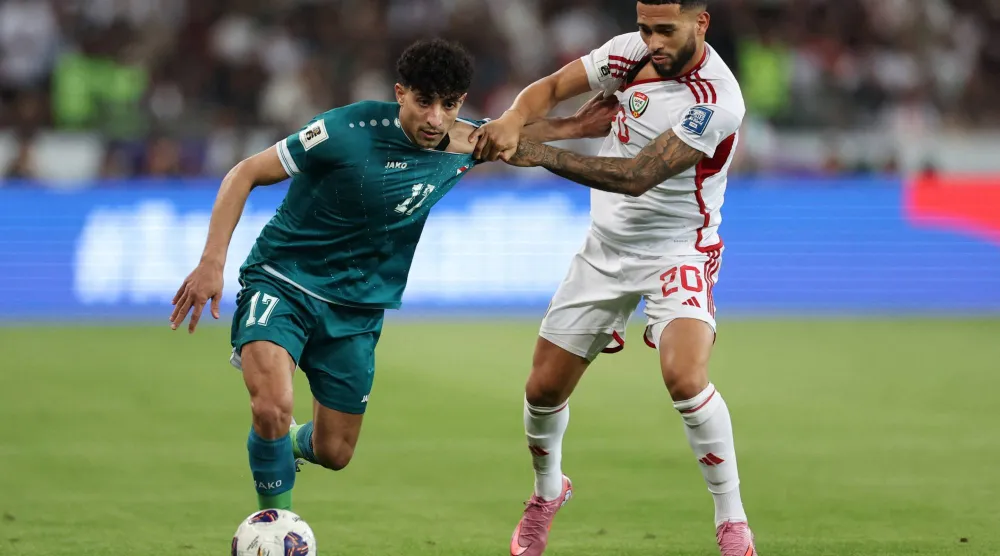 العراق هزم الإمارات في البصرة وتأهل للملحق العالمي (رويترز) 