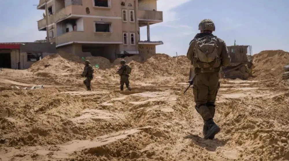 Gazze Şeridi'nin Refah kentindeki İsrail askerleri (Arşiv- Reuters)