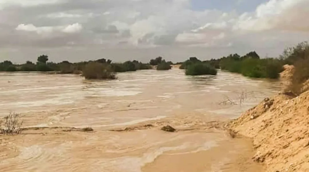 آثار السيول في عدد من المحافظات المصرية (وزارة الموارد المائية)
