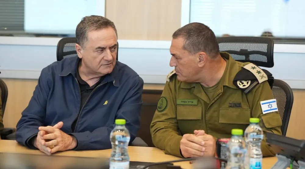 İsrail Savunma Bakanı Yisrael Katz (solda) ve Genelkurmay Başkanı Eyal Zamir (İsrail Savunma Bakanlığı)