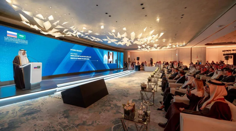 وزير الطاقة يتحدث خلال انطلاق أعمال «منتدى الاستثمار والأعمال السعودي-الروسي 2025» (إكس)