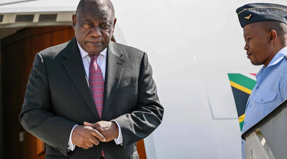 رئيس جنوب إفريقيا سيريل رامابوزا (أرشيفية - أ.ف.ب)