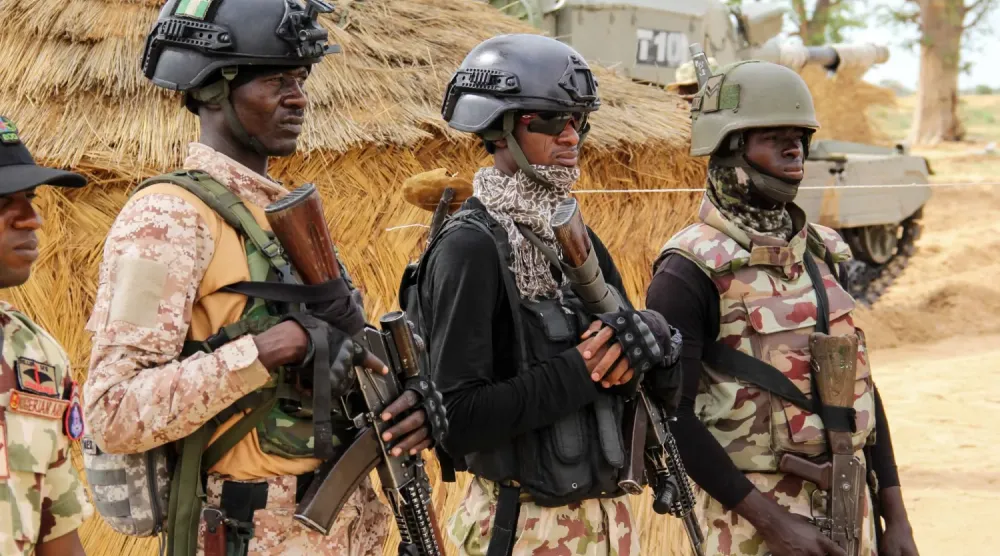 Nijerya askerleri (sosyal medya)