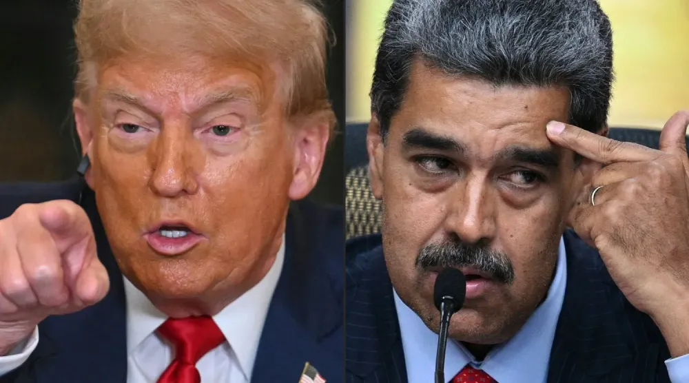 ABD Başkanı Donald Trump ve Venezuela Devlet Başkanı Nicolas Maduro (AFP)