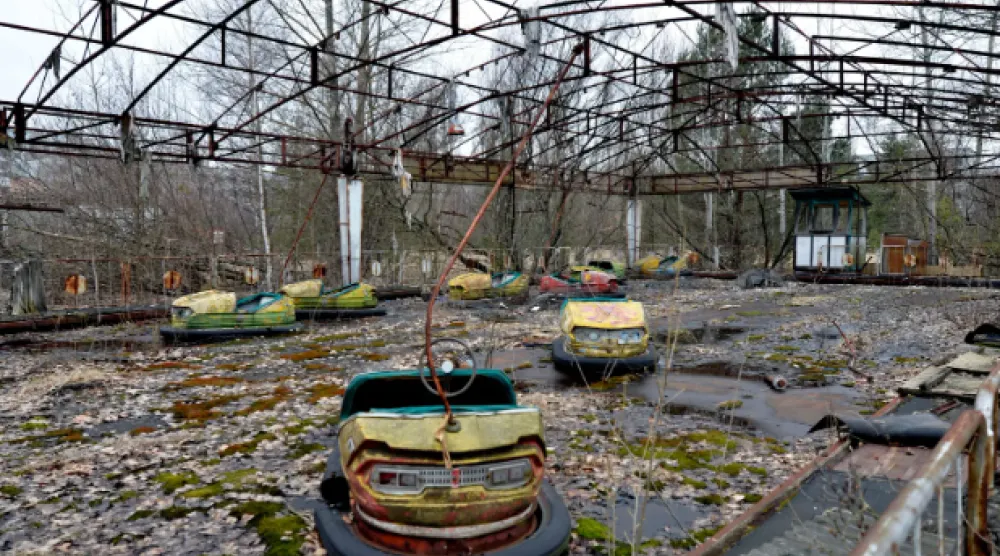 هناك نوع من العفن الأسود يعيش في موقع كارثة تشيرنوبل (إ.ب.أ)