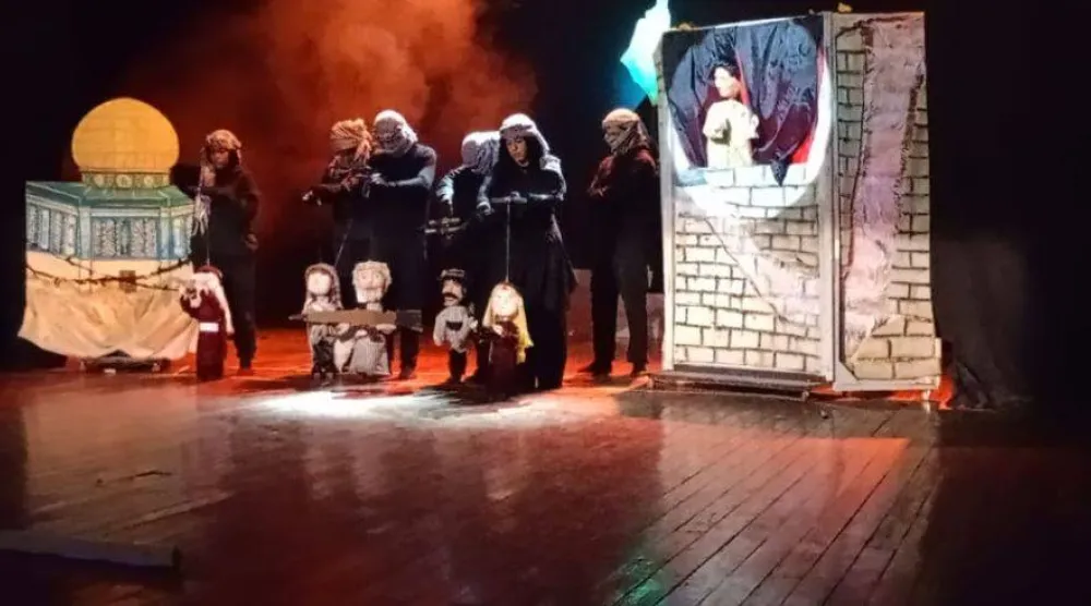 تضمن العرض بعضاً من أغاني أم كلثوم خصوصاً عن فلسطين (وزارة الثقافة المصرية)