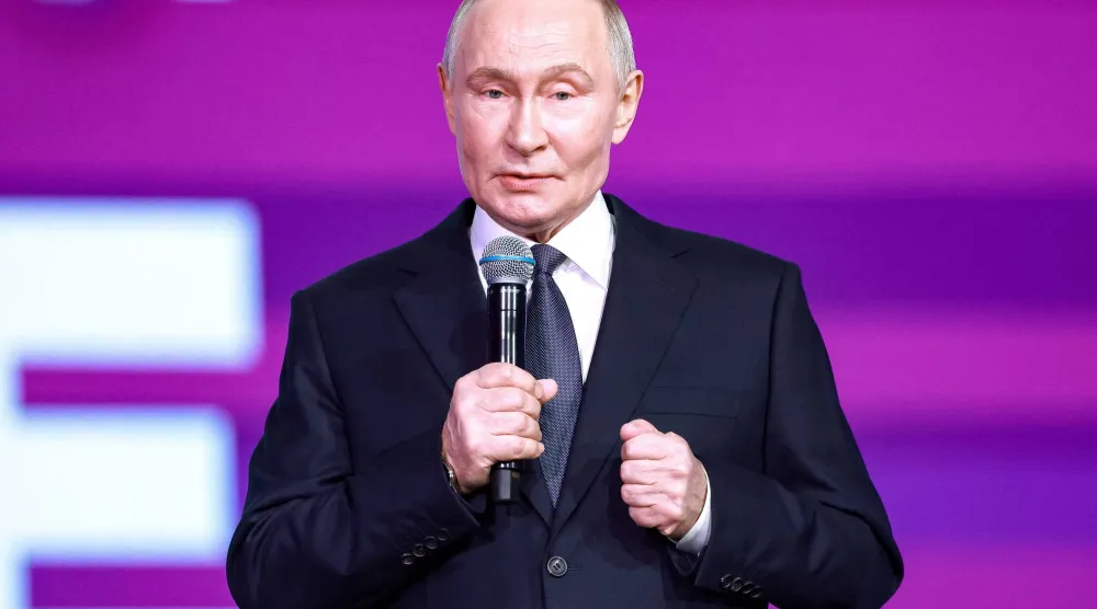 الرئيس الروسي فلاديمير بوتين خلال مشاركته بفعالية في موسكو بروسيا يوم 3 ديسمبر 2025 (رويترز) 