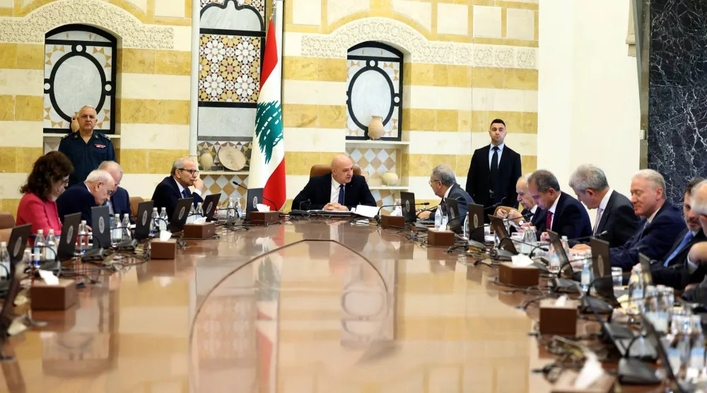 جانب من اجتماع مجلس الوزراء في قصر بعبدا برئاسة الرئيس جوزيف عون (إكس)