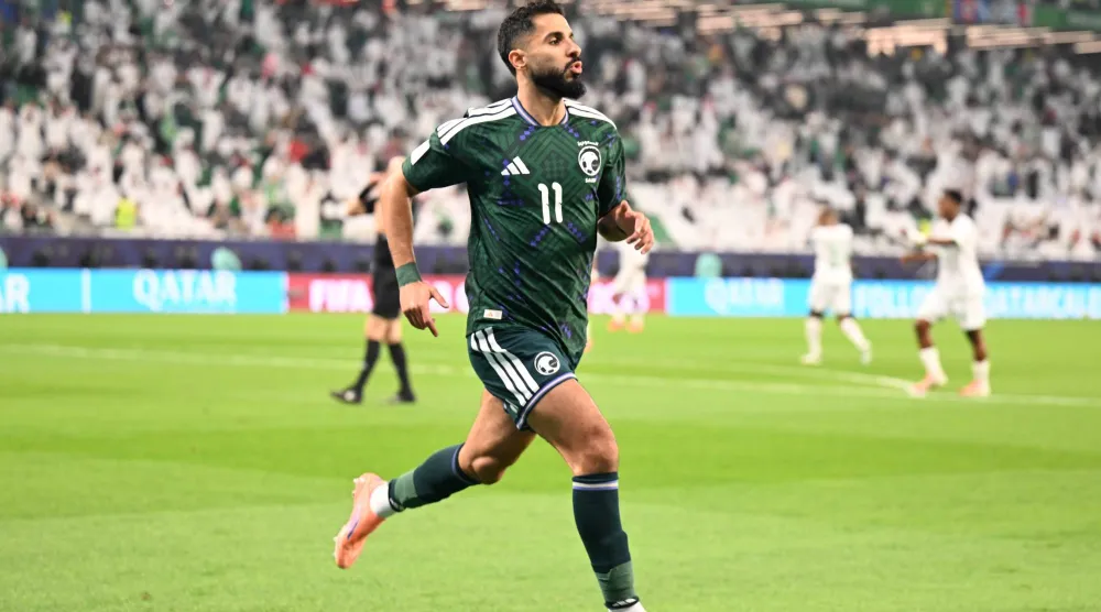 صالح الشهري أحد أبرز أوراق الأخضر الهجومية (تصوير: بشير صالح)