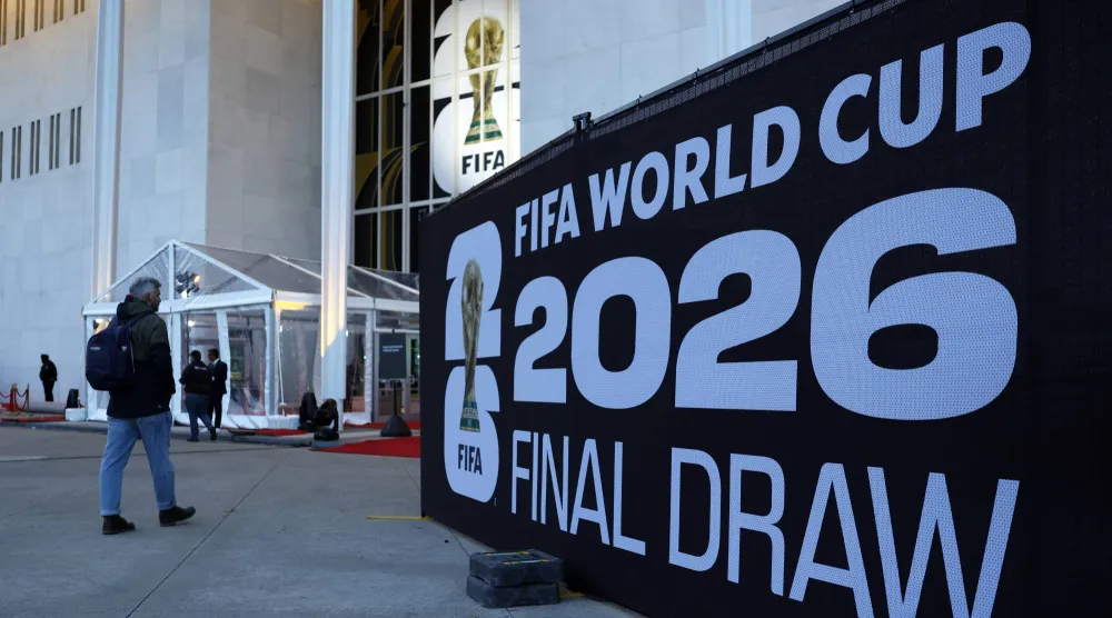 «مركز كيندي» في واشنطن حيث ستقام قرعة كأس العالم (إ.ب.أ)