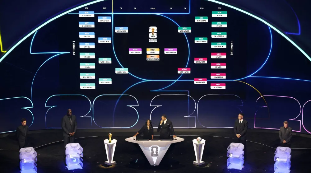 انطلاق قرعة كأس العالم لكرة القدم 2026 (رويترز)