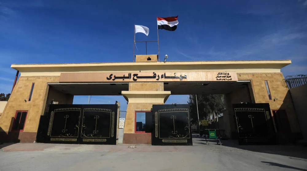 معبر رفح الحدودي بين مصر والأراضي الفلسطينية (أرشيفية - رويترز)