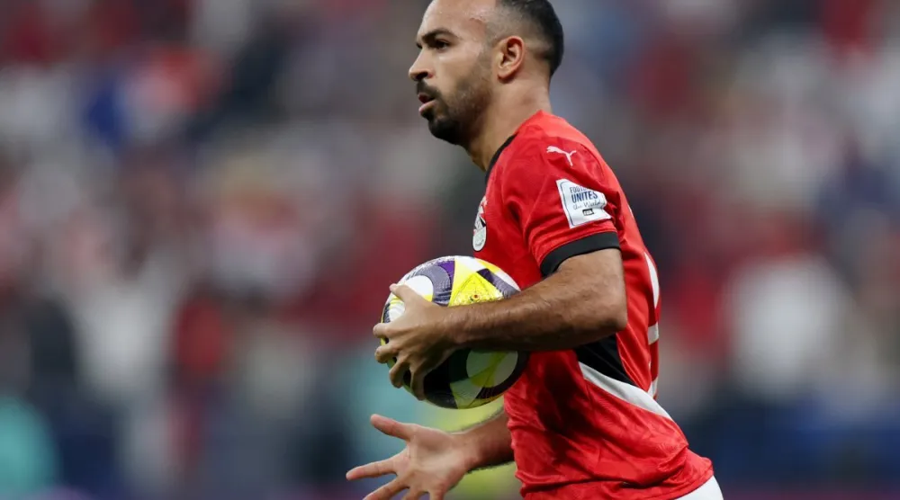 أفشه أحد أبرز أوراق مصر أمام الكويت (رويترز)