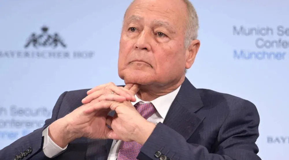 الأمين العام لجامعة الدول العربية أحمد أبو الغيط (د.ب.أ)