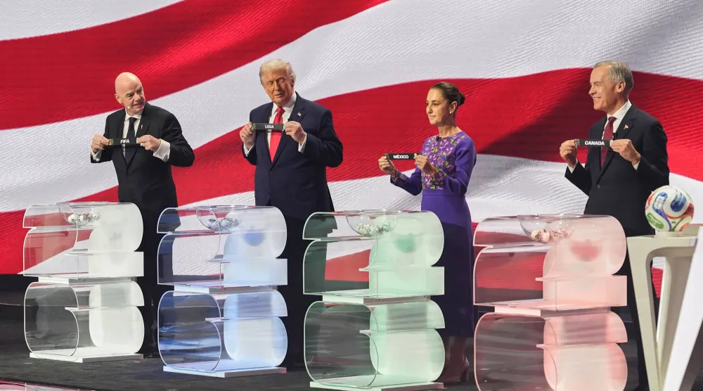 قرعة مثيرة لمونديال 2026 أقيمت بواشنطن (أ.ب)