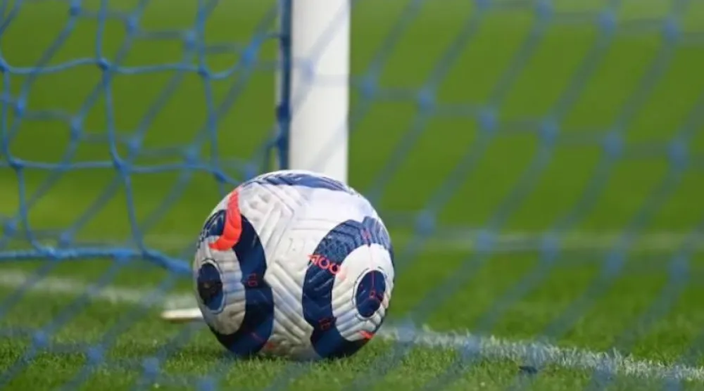 Soccer Football - Premier League - Everton v Aston Villa - Goodison Park, Liverpool, Britain - May 1, 2021 A match-ball is seen before the match Pool via REUTERS/Michael Regan