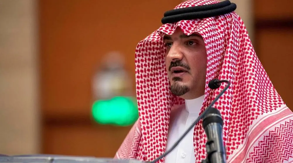 Saudi Minister of Interior and Chairman of the Board of the Supreme Authority for Industrial Security Prince Abdulaziz bin Saud bin Naif bin Abdulaziz. (SPA)