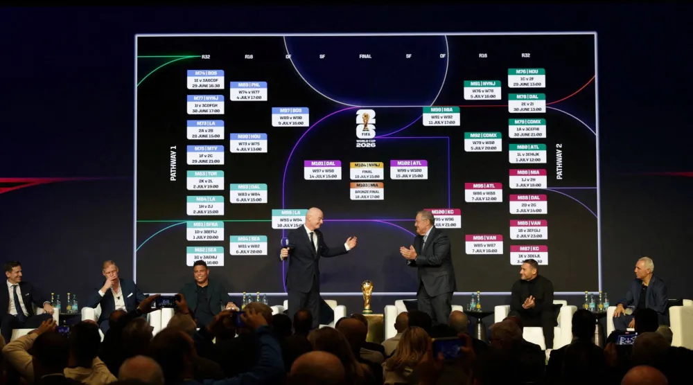 جياني إنفانتينو يعلن عن جدول مباريات كأس العالم 2026 (رويترز)