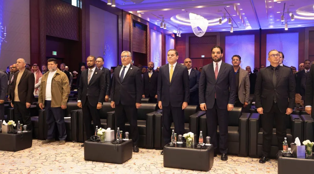 الدبيبة وتكالة خلال فعاليات اليوم العالمي لمكافحة الفساد (مجلس الدولة)