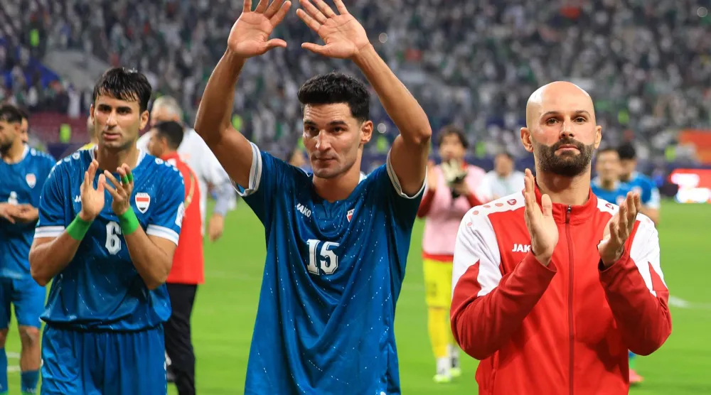 لاعبو منتخب العراق اعتذروا لجماهيرهم (رويترز)