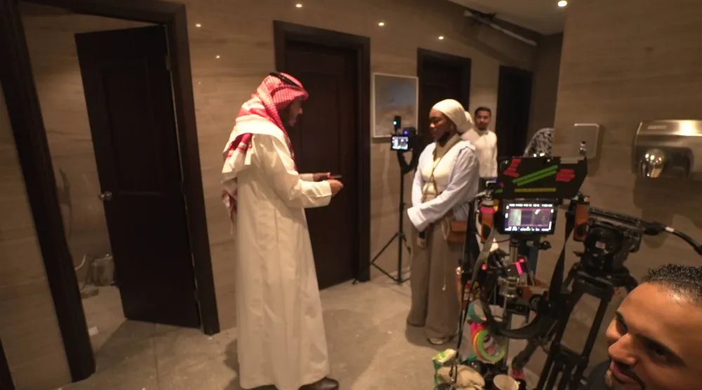 من كواليس تصوير الفيلم (الشرق الأوسط) 