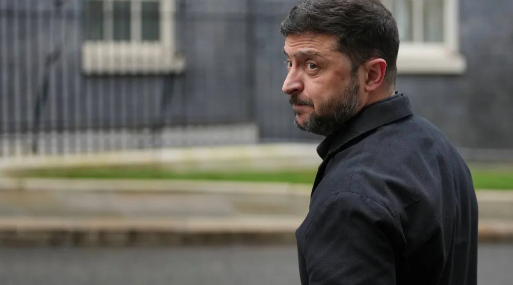 الرئيس الأوكراني فولوديمير زيلينسكي (أ.ب) 