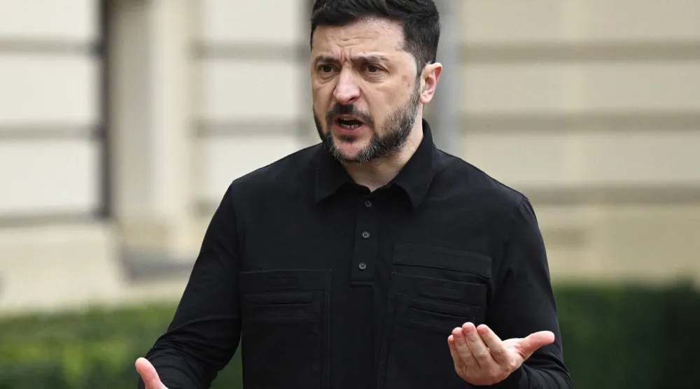 الرئيس الأوكراني فولوديمير زيلينسكي (أ.ف.ب)