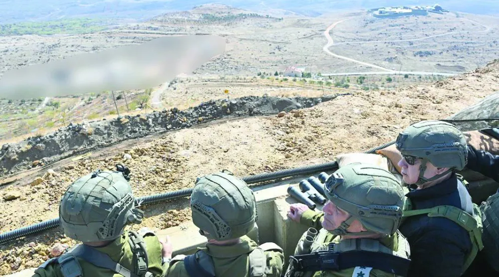 
زار بنيامين نتنياهو المنطقة العازلة مع سوريا في 19 نوفمبر برفقة كبار مسؤولي الدفاع والخارجية والأمن (مكتب الصحافة الحكومي)