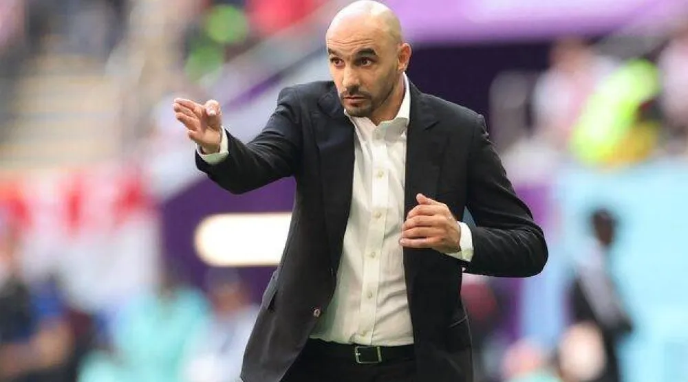 وليد الركراكي المدير الفني لمنتخب المغرب (رويترز)