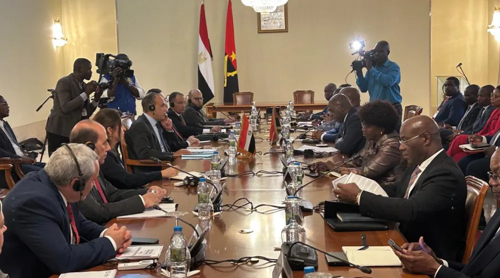 خلال انعقاد الدورة الأولى للجنة المشتركة بين مصر وأنغولا (الخارجية المصرية)