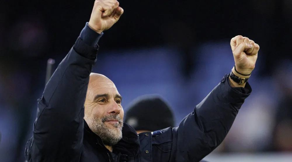 مدرب مانشستر سيتي بيب غوارديولا (إ.ب.أ) 