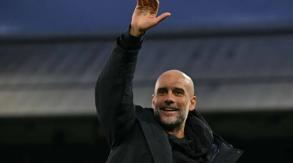 الإسباني جوسيب غوارديولا المدير الفني لمانشستر سيتي (أ.ف.ب)