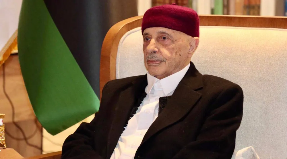 رئيس مجلس النواب الليبي عقيلة صالح (المكتب الإعلامي للمجلس)